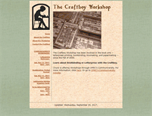 Tablet Screenshot of craftboyworkshop.com